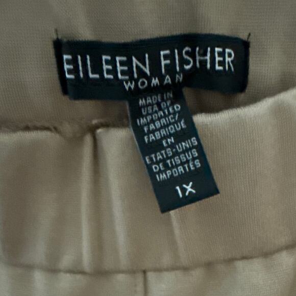 Eileen Fisher Plus Flex Tencel Ponte Slouchy Pant Beige Size 1X - Picture 7 of 10